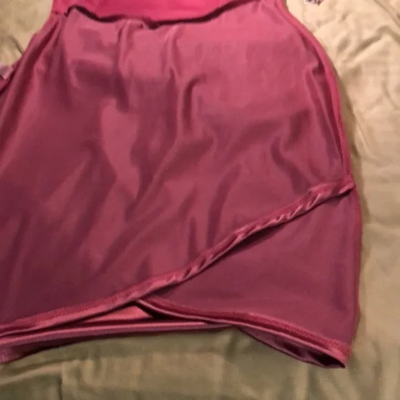 Windsor bodycon dress in mauve/sz Med/ spaghetti straps/ruched/ style #GD l4399 - Picture 11 of 12